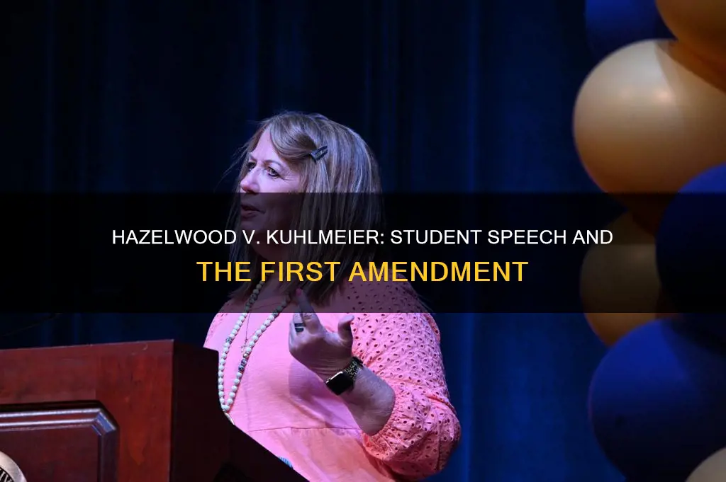 what was the constitutional issue in hazelwood v kuhlmeier