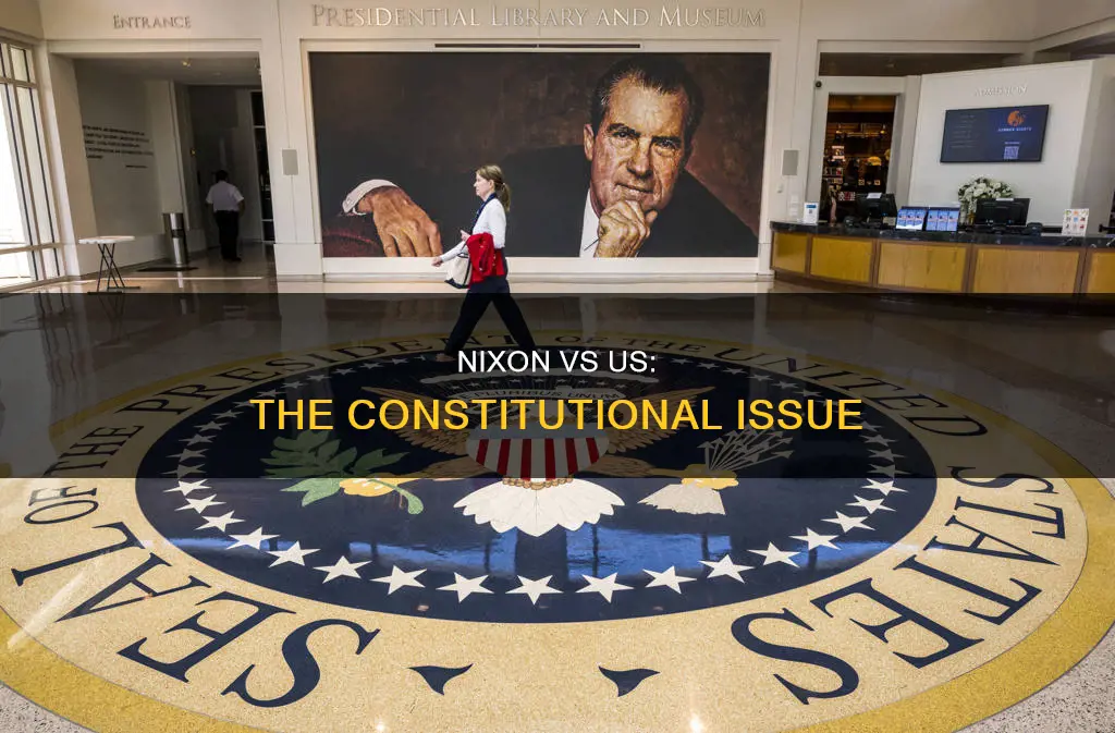 what was the constitutional issue in nixon vs us