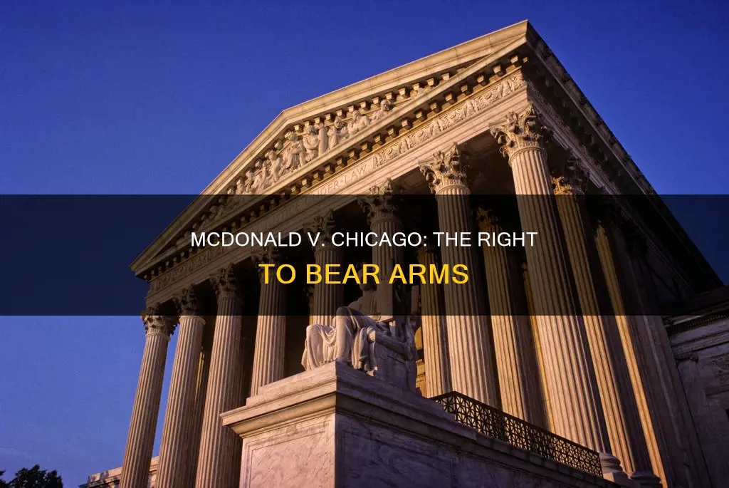 what was the constitutional question in mcdonald v chicago