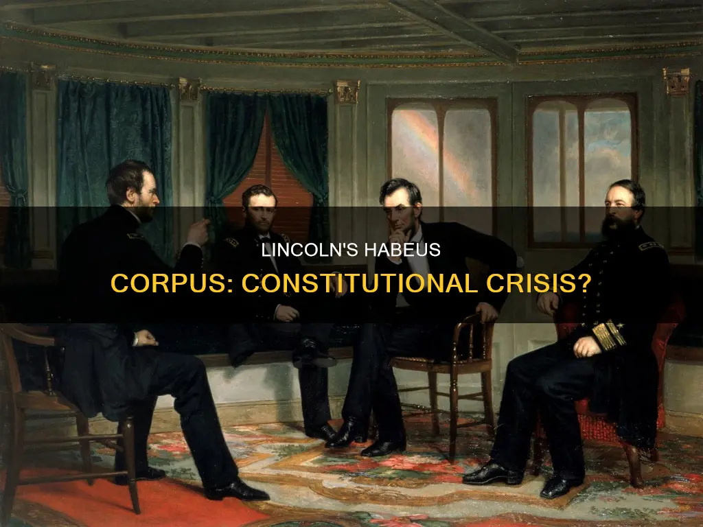 what was the constitutionality of loncolns suspension of habeus corpus