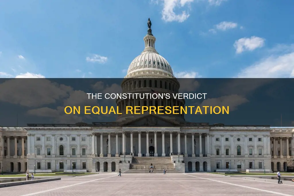 what was the constitutions decision regarding equal representation