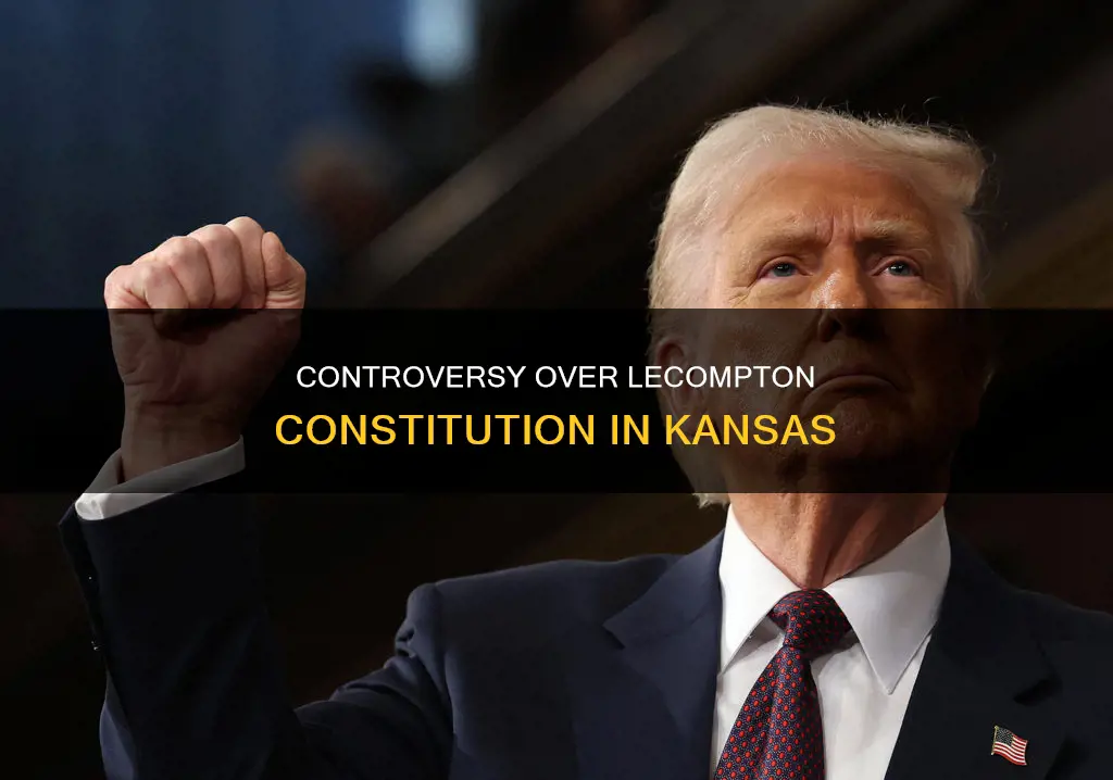 what was the controversy surrounding the lecompton constitution in kansas