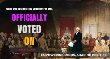 The Constitution's Official Vote: Date and History