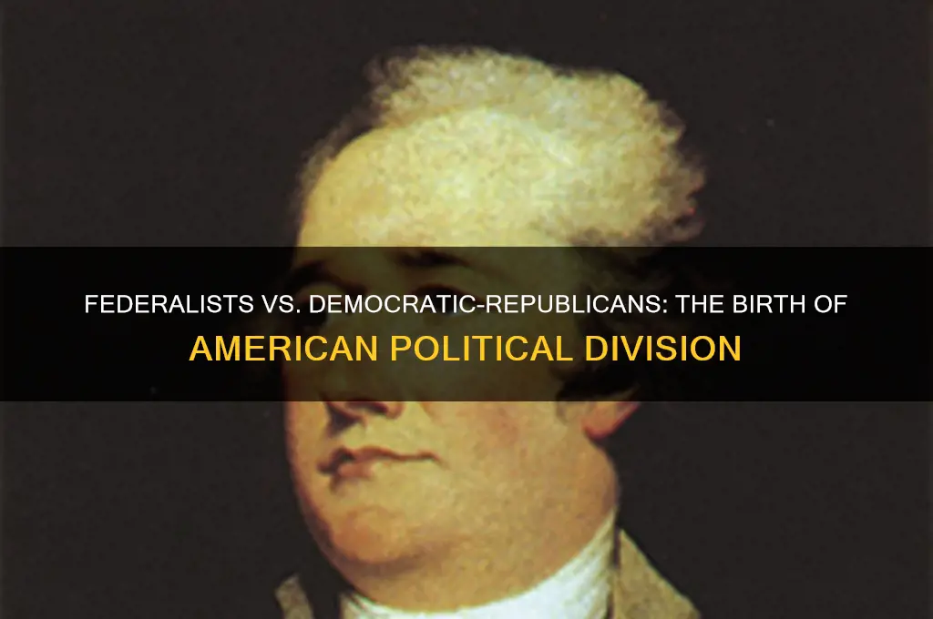 what was the difference between the first two political parties