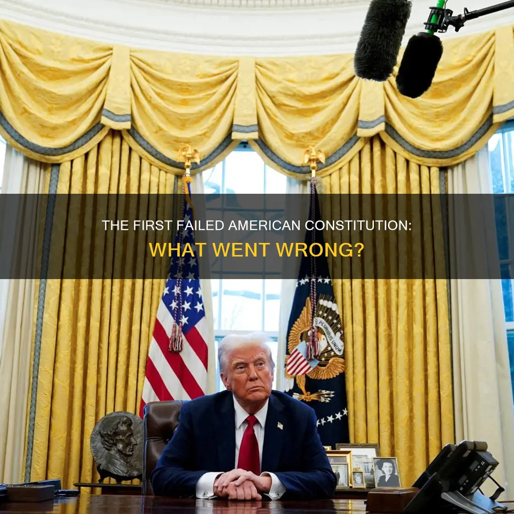 what was the first american constitution that failed