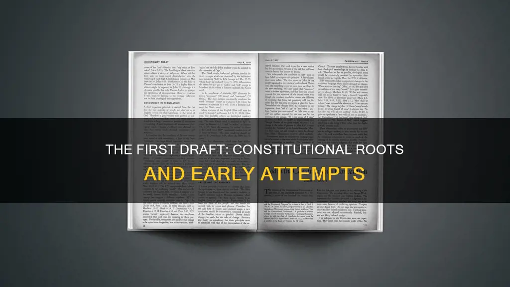 what was the first attempt at the constitution