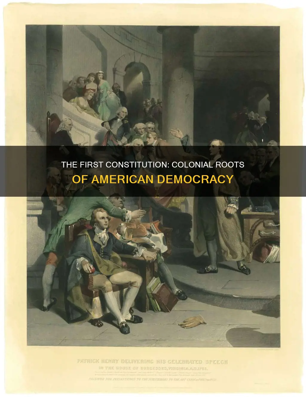 what was the first colonial constitution