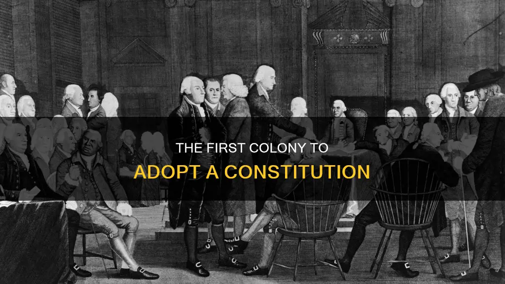 what was the first colony to adopt its own constitution