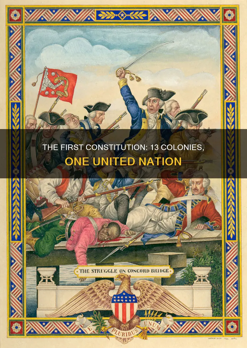 what was the first constitution adopted by the 13 colonies