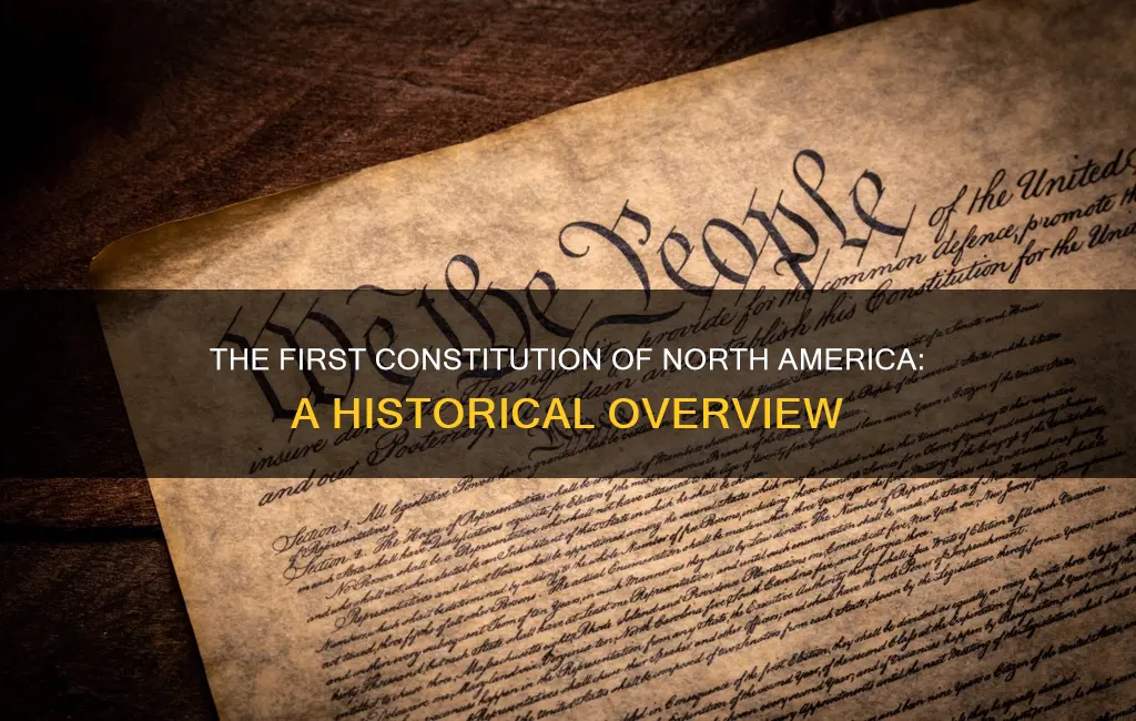 what was the first constitution adopted in north america