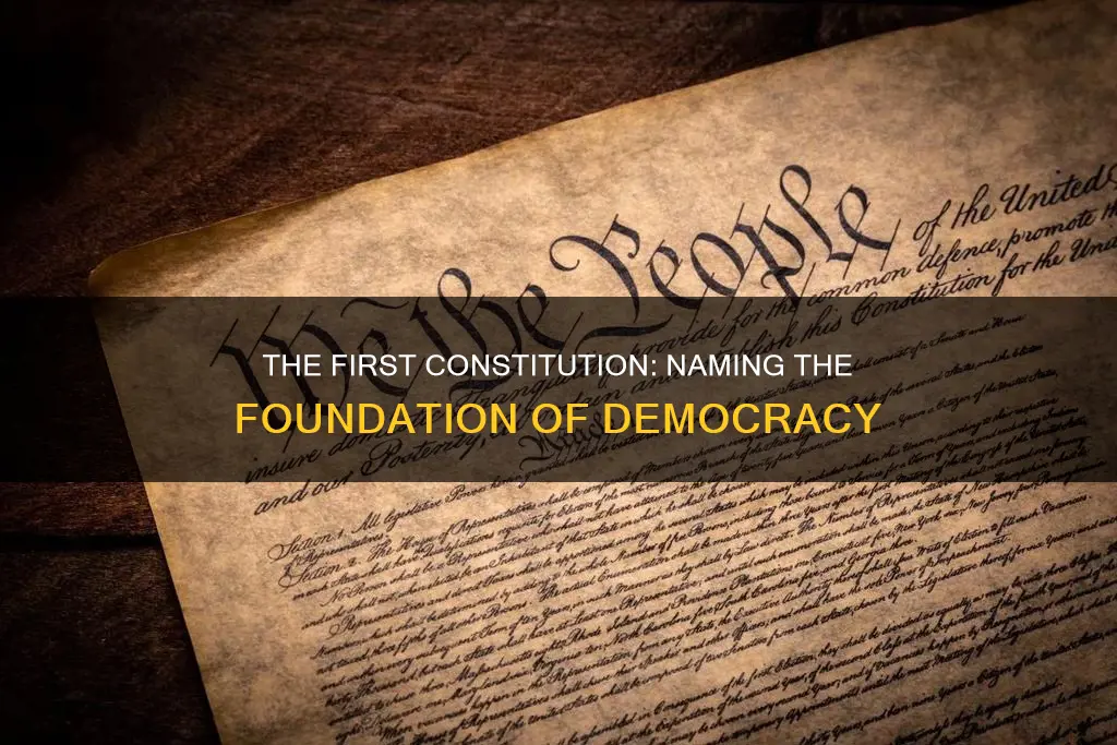 what was the first constitution called