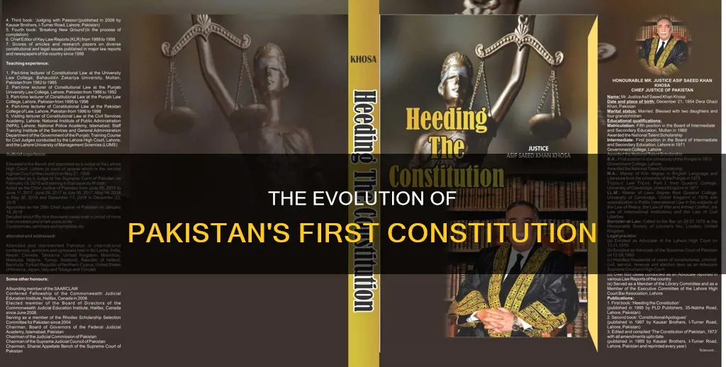 what was the first constitution of pakistan