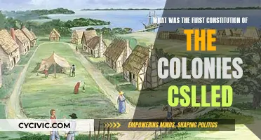 The First Constitution of the Colonies: A Historical Overview