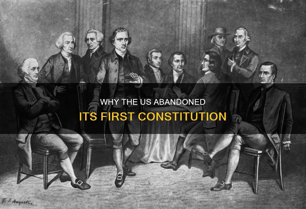 what was the first constitution of the us abandoned because