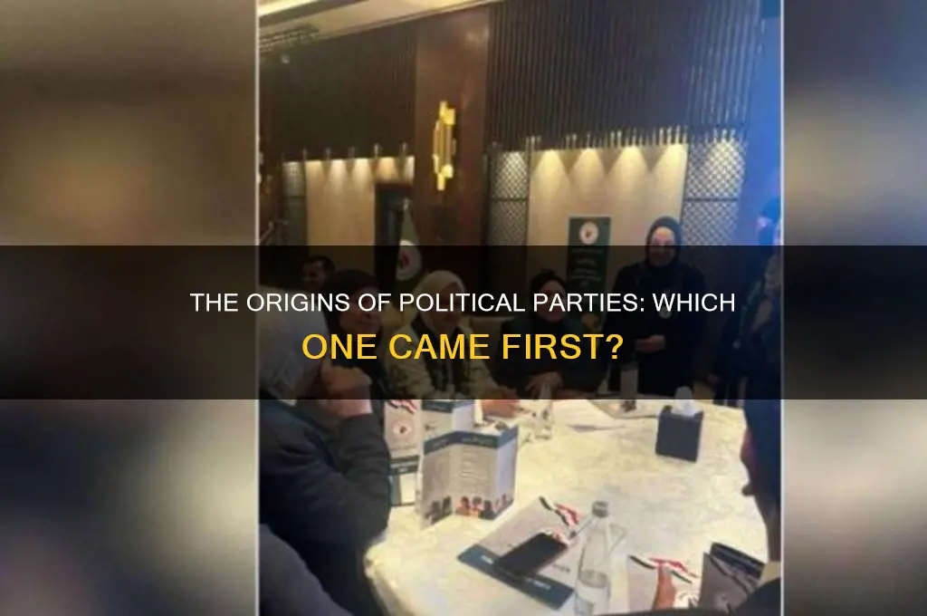 what was the first govt political party