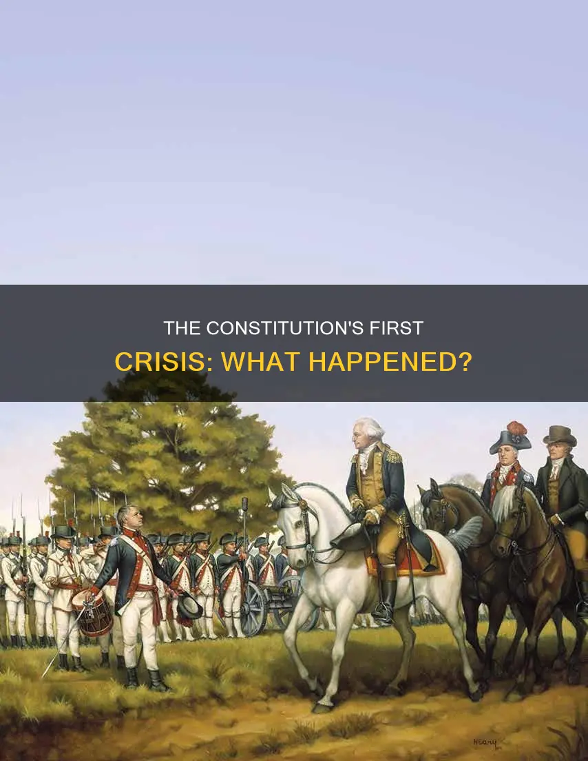 what was the first major domestic crisis under the constitution