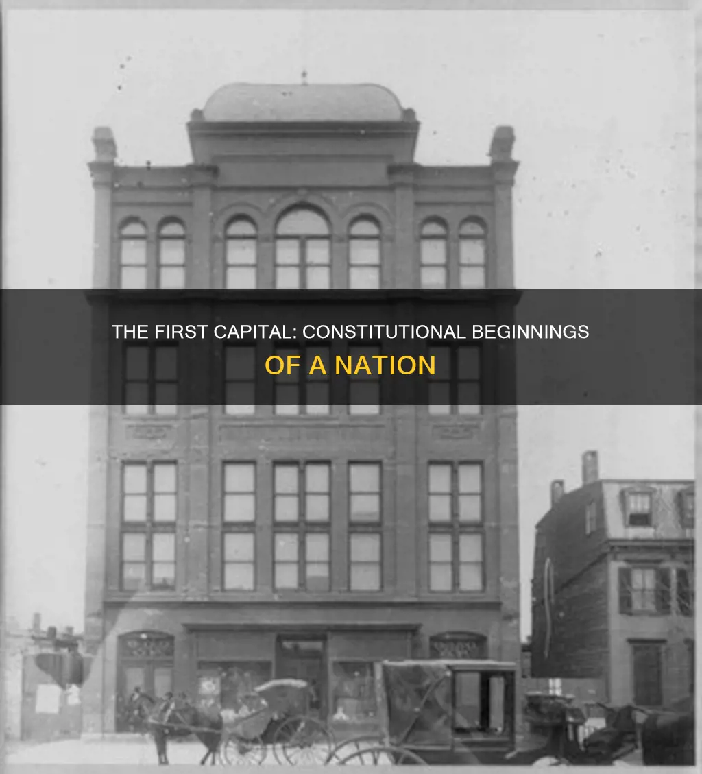 what was the first national capital under the constitution