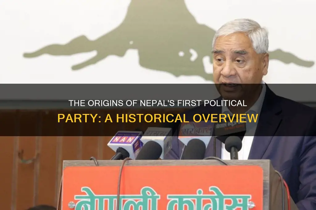 what was the first political party of nepal