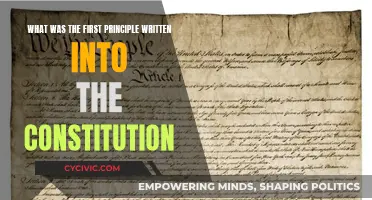 The Founding Principle of the US Constitution