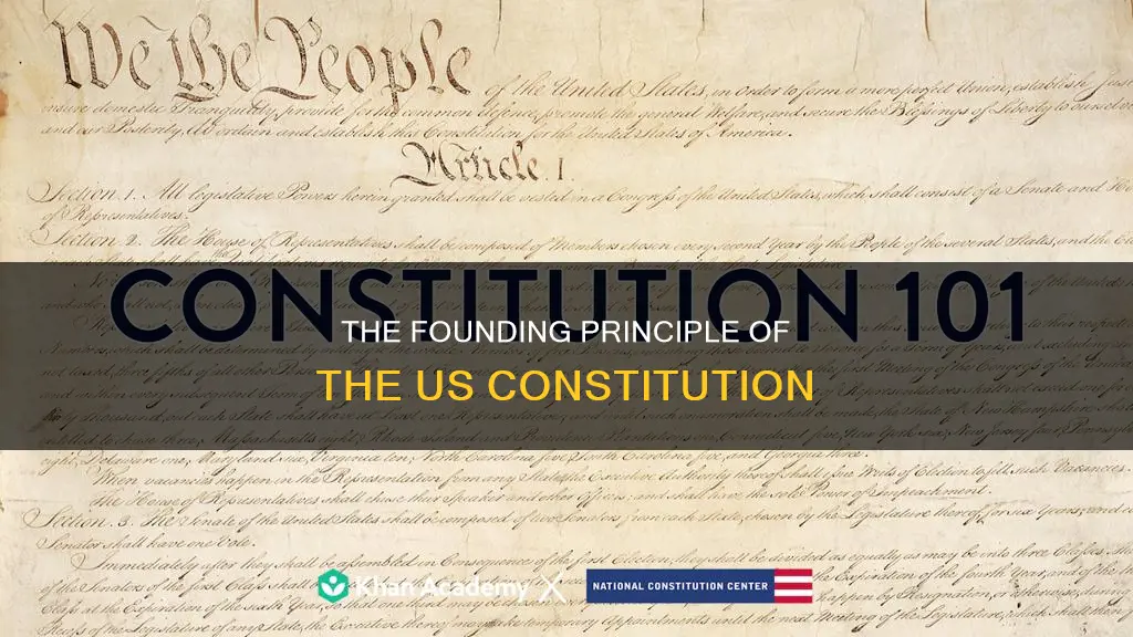 what was the first principle written into the constitution