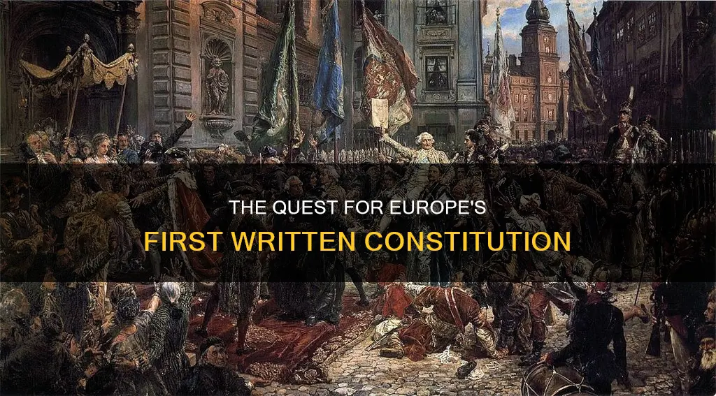 what was the first written constitution in any european nation