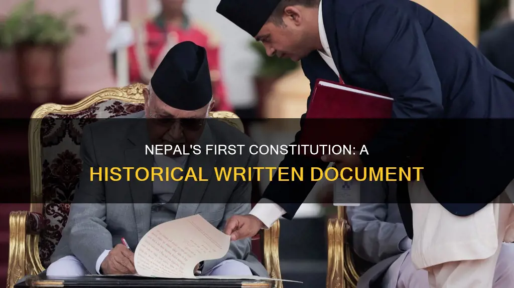 what was the first written constitution of nepal