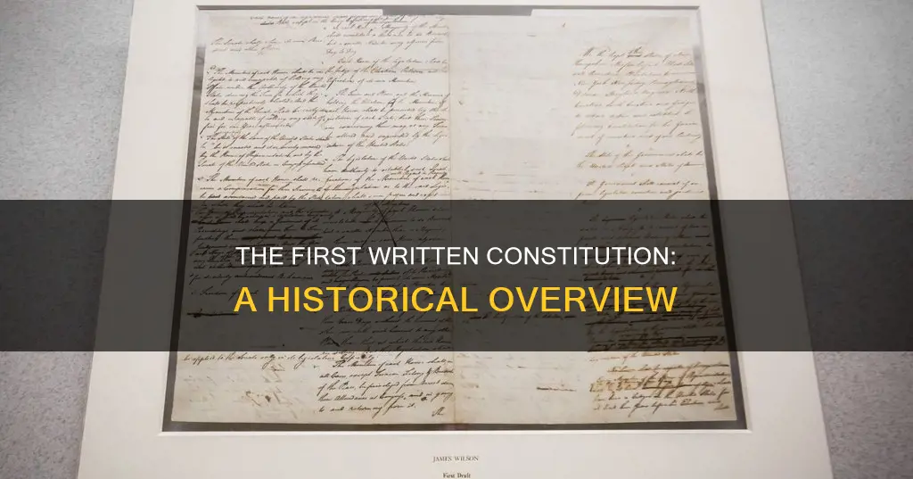 what was the first written constitution
