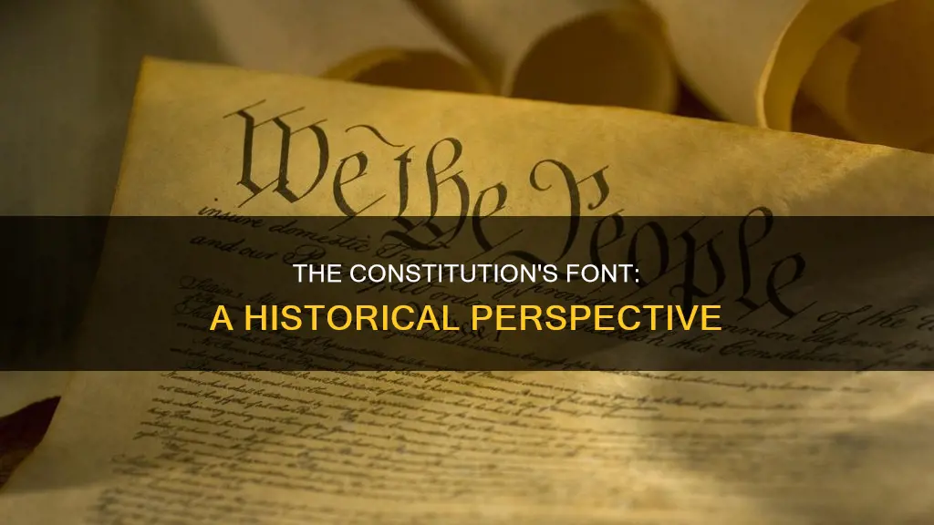 what was the font used to write the constitution