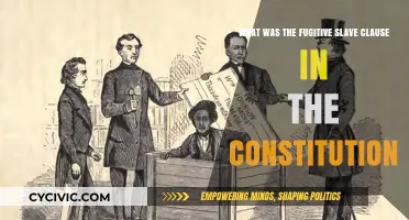 The Fugitive Slave Clause: A Constitutional Contradiction