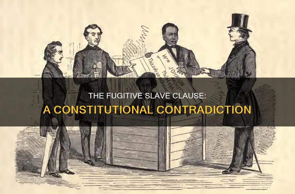 what was the fugitive slave clause in the constitution