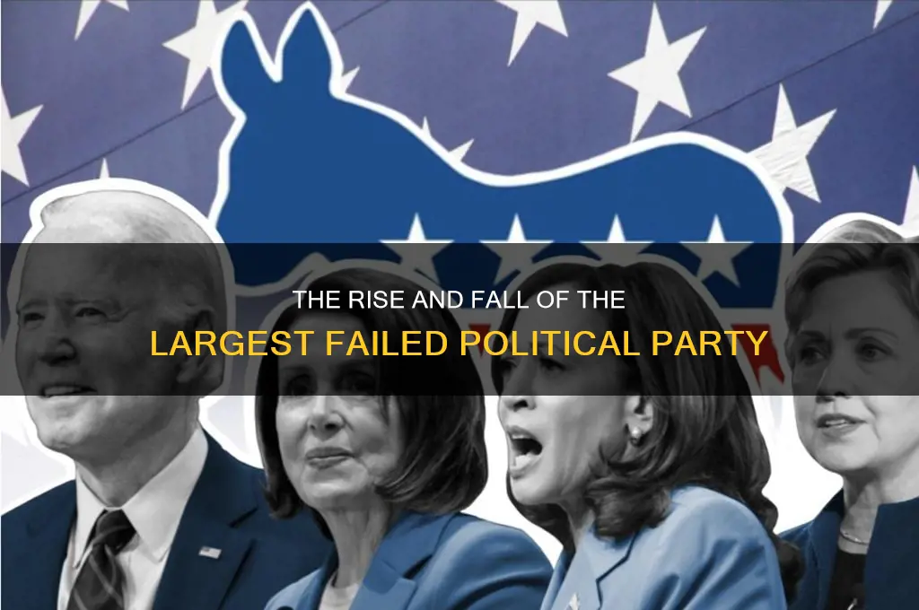 what was the largest failed political party
