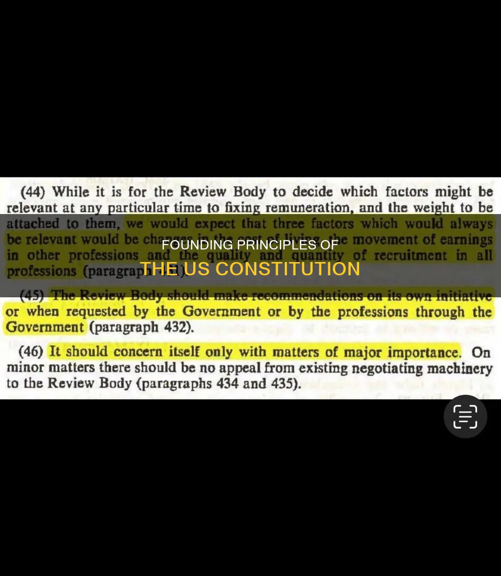 what was the main idea behind the american constitution