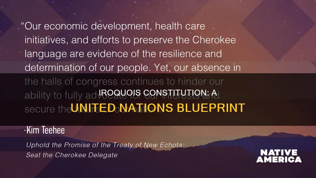 what was the main purpose of iroquois constitution