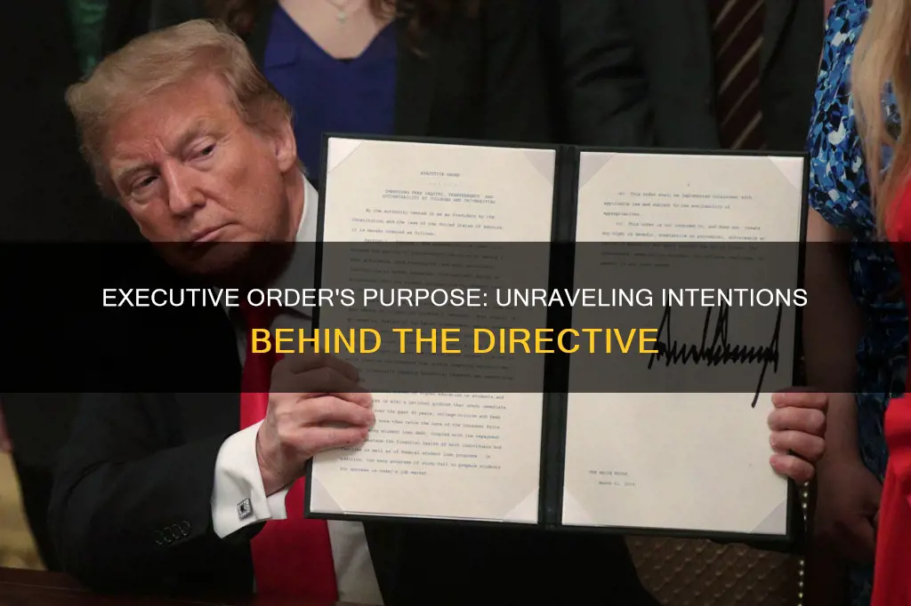what was the main purpose of this executive order