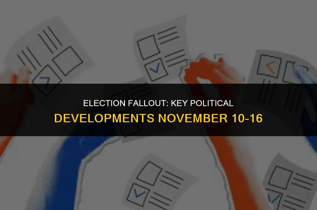 what was the most important political news around november 10-16