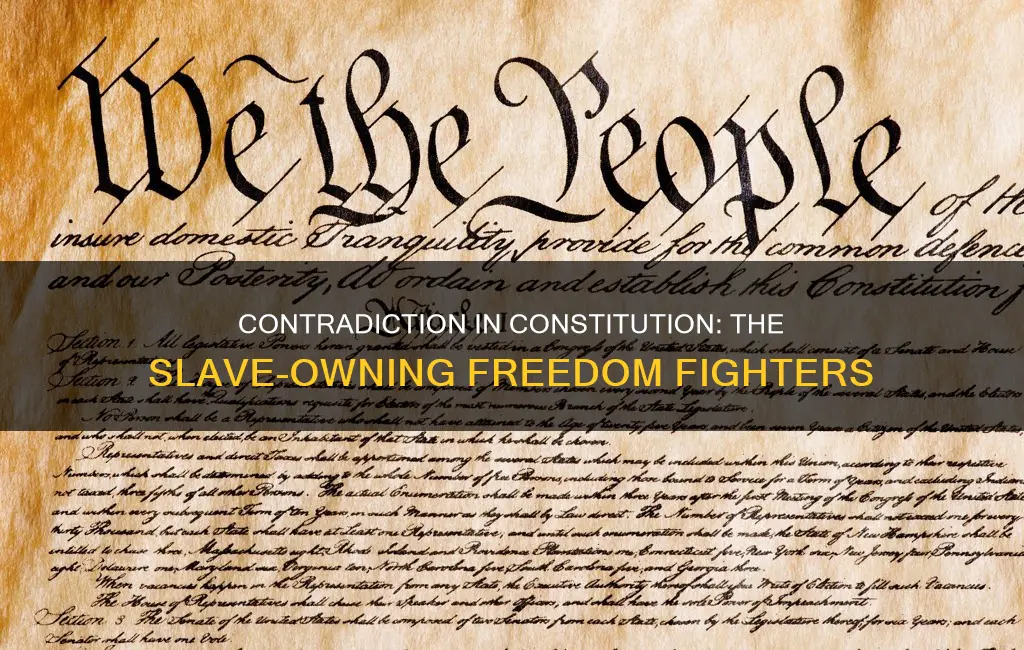 what was the most significant contradiction within the constitution