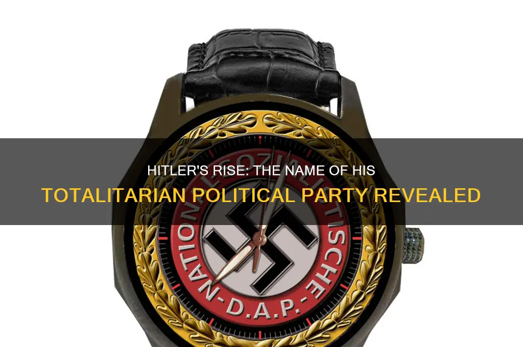 what was the name of hitler