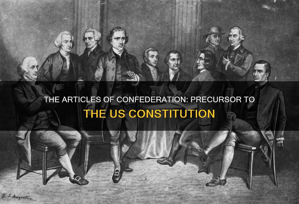 what was the national document that preceded the us constitution