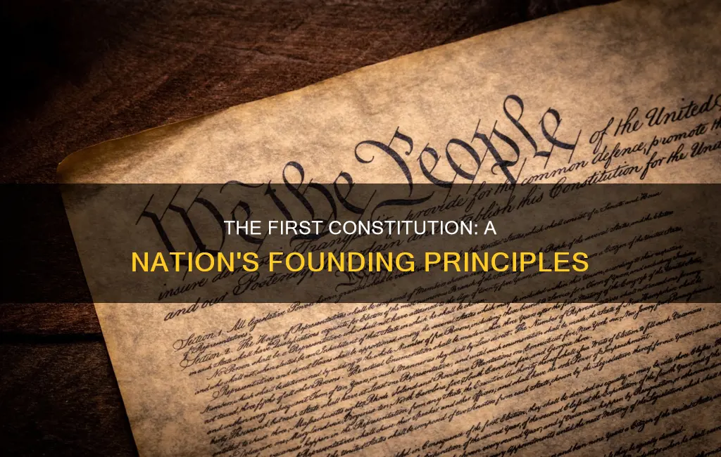 what was the nations first constitution