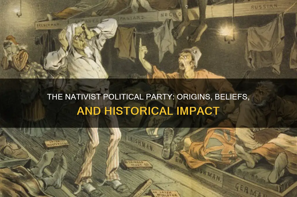 what was the nativist political party