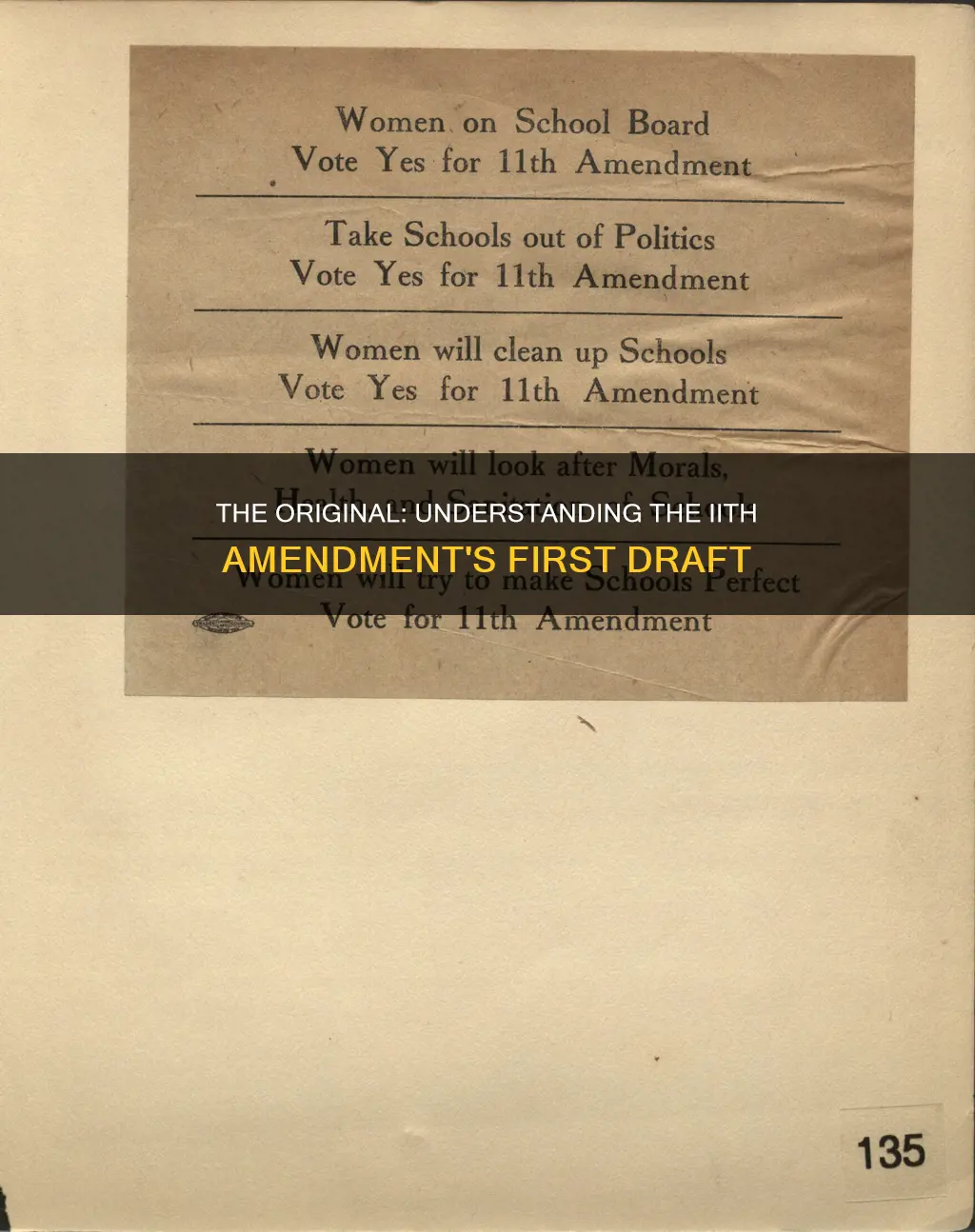 what was the original iith amendment to the constitution