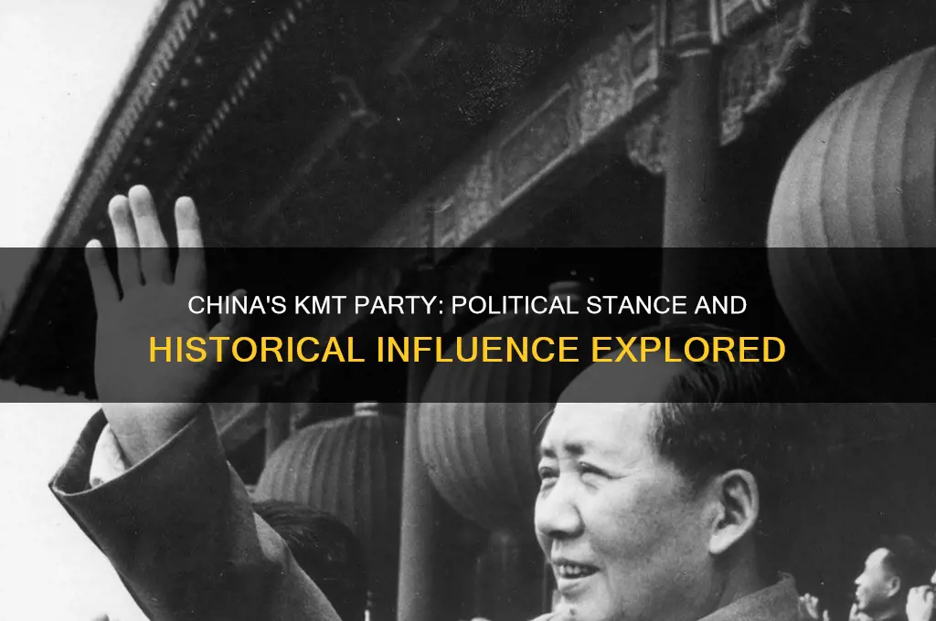 what was the political opinion of china kmt party weegy