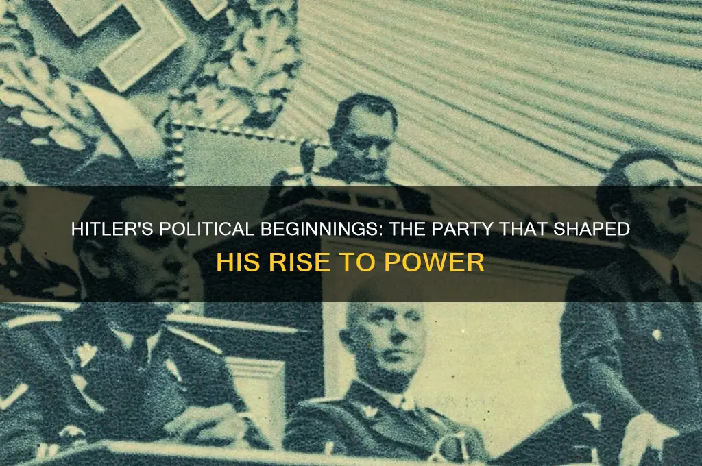 what was the political party hitler joined