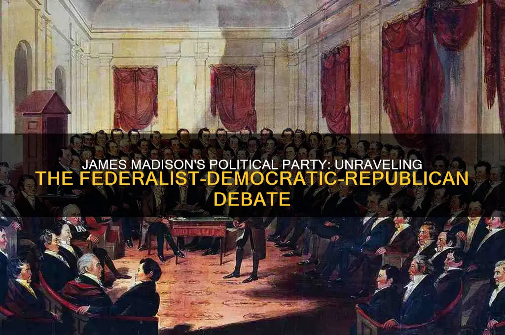 what was the political party of james madison