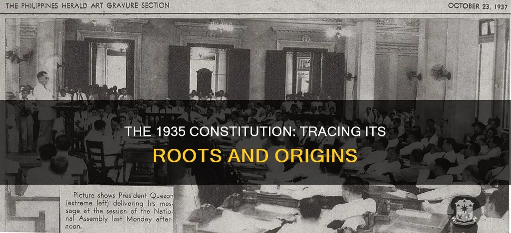 what was the provenance or source of the 1935 constitution