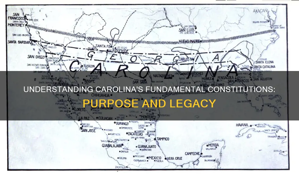 what was the purpose of the fundamental constitutions of carolina