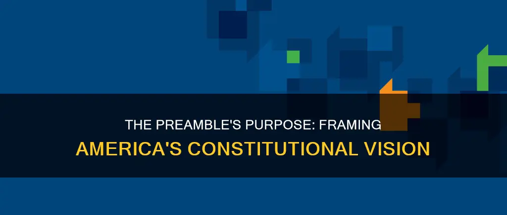 what was the purpose of the preamble of the constitution