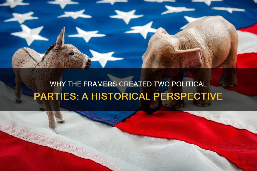 what was the purpose the framers created two political parties