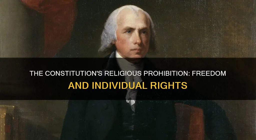 what was the reason the constitution prohibits any organized religion