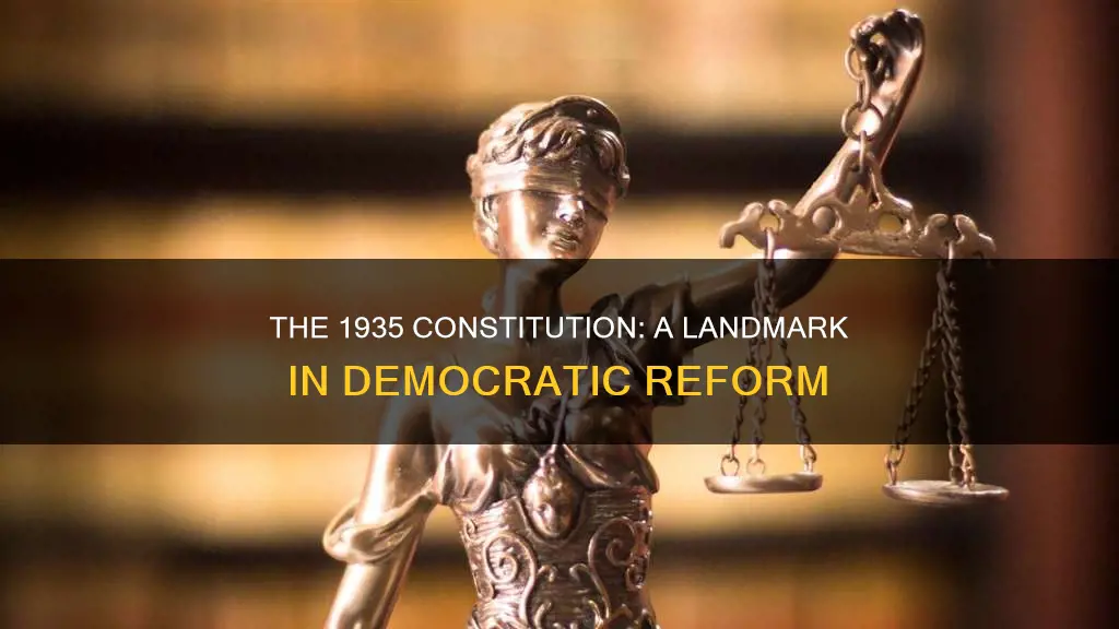 what was the significance of the 1935 constitution